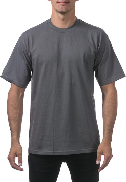 Pro Club Men's Heavyweight Cotton Short Sleeve Crew Neck T-Shirt