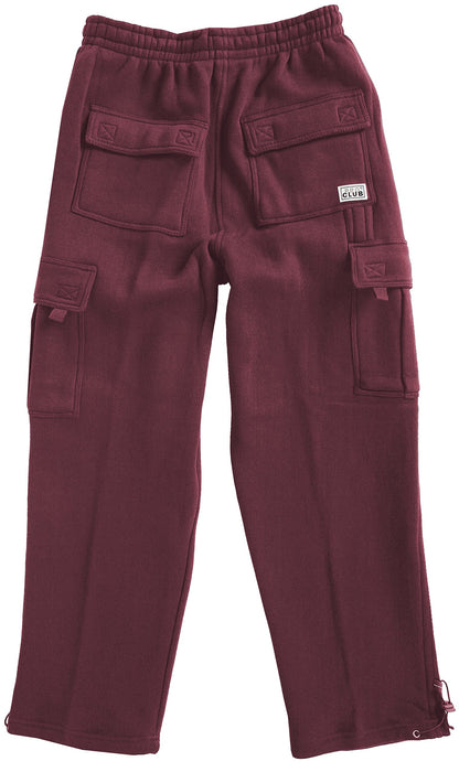 Pro Club Men's Heavyweight Fleece Cargo Pants, Heather Gray, Small