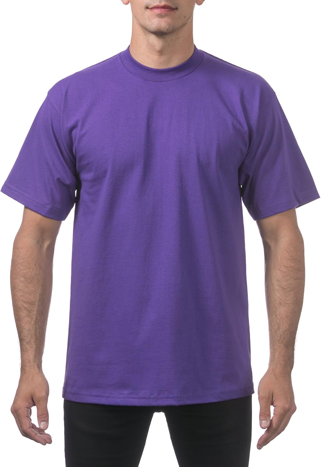 Pro Club Men's Heavyweight Cotton Short Sleeve Crew Neck T-Shirt