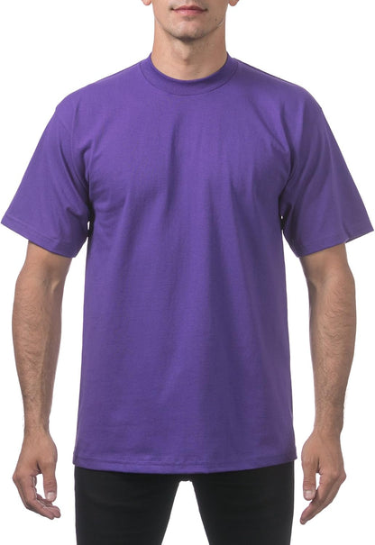Pro Club Men's Heavyweight Cotton Short Sleeve Crew Neck T-Shirt