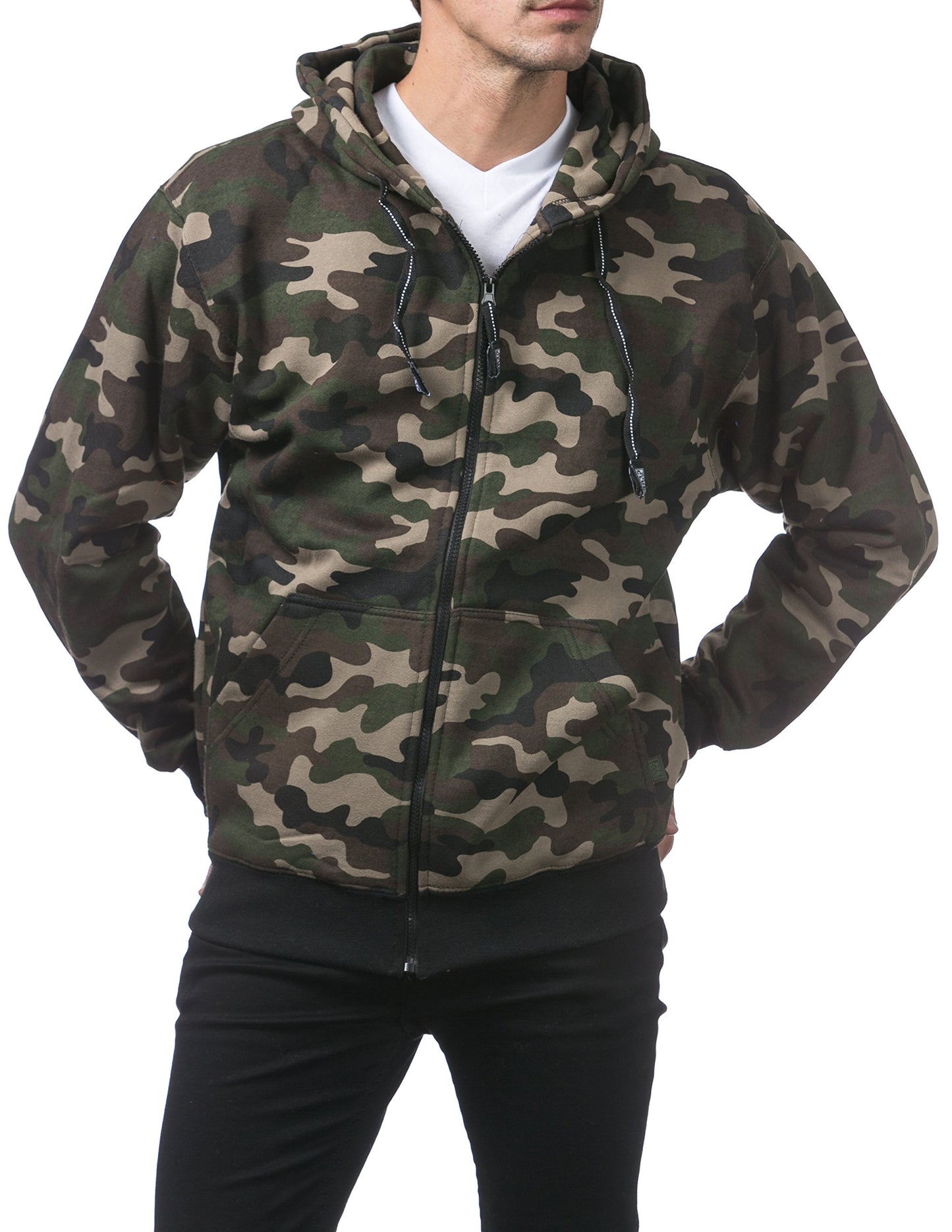 Pro Club Men's Heavyweight Full Zip Fleece Hoodie