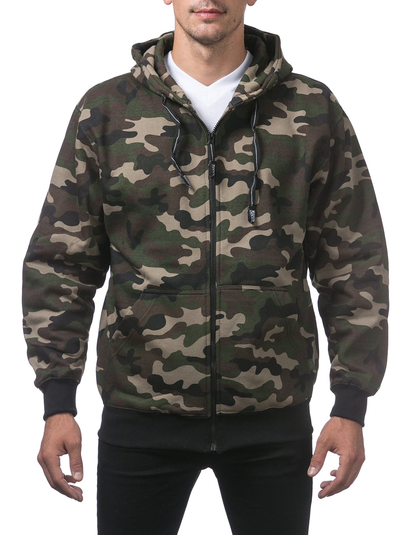 Pro Club Men's Heavyweight Full Zip Fleece Hoodie