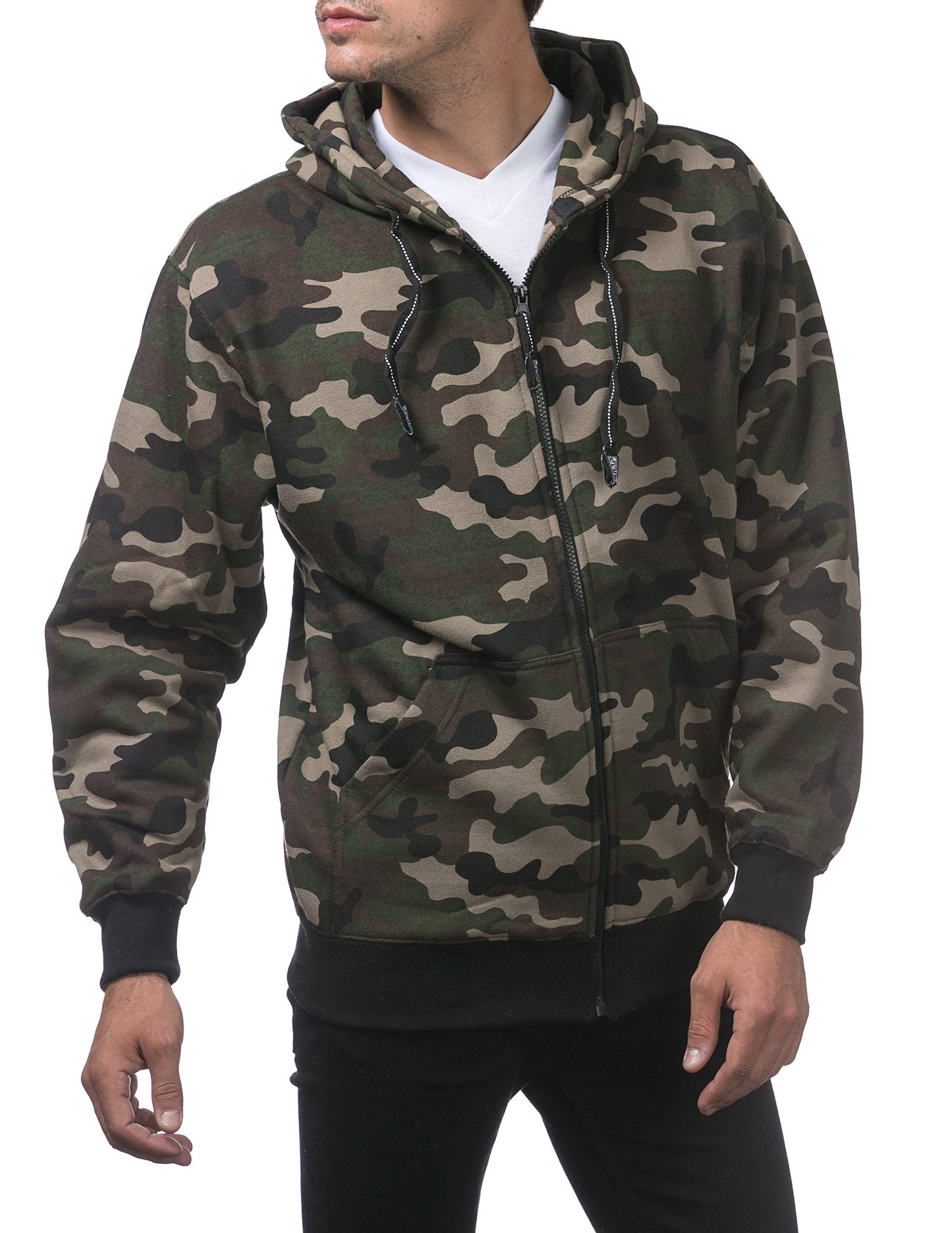 Pro Club Men's Heavyweight Full Zip Fleece Hoodie