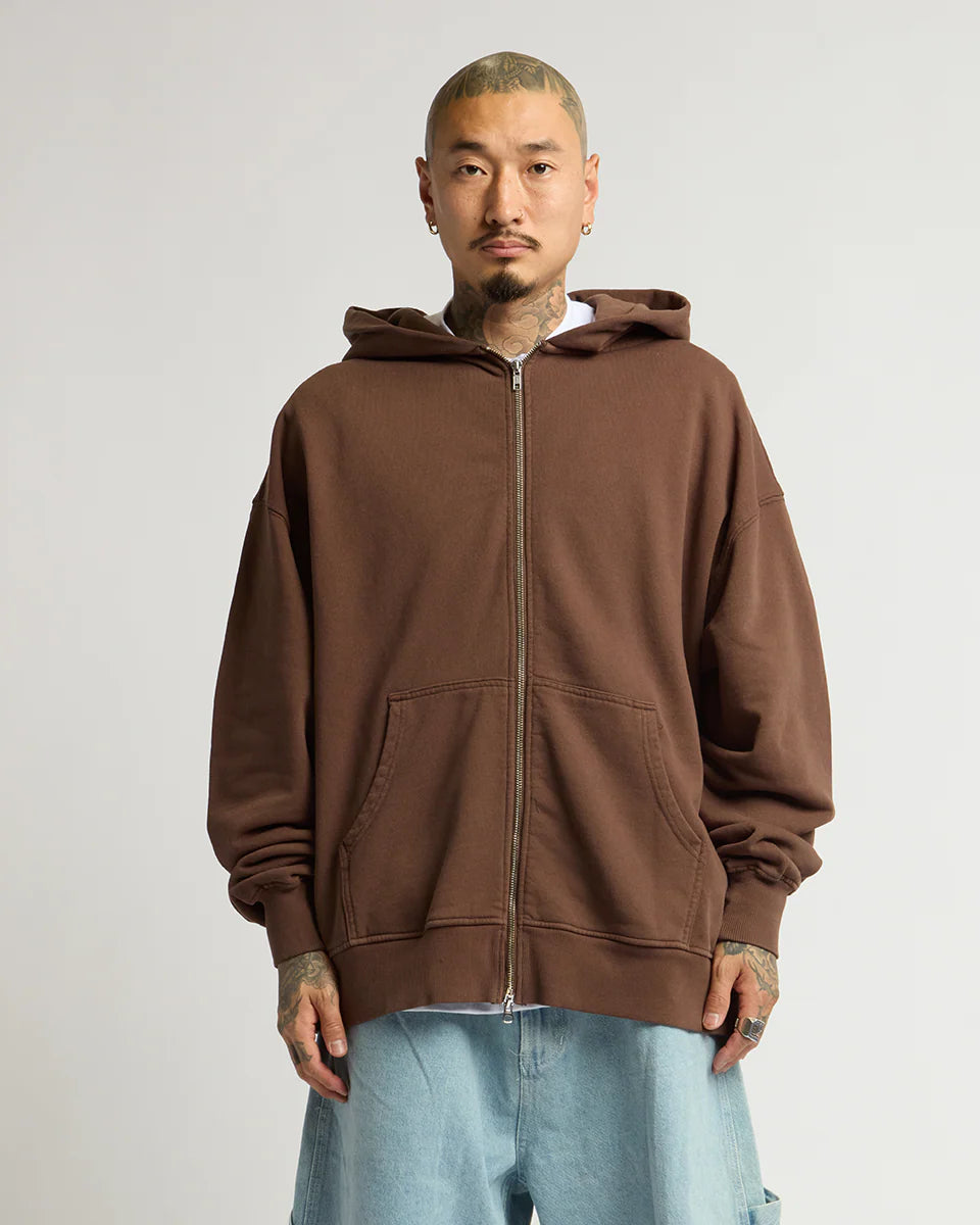 12.0oz Max Heavy Fleece Garment Dye Double Zip Hoodie