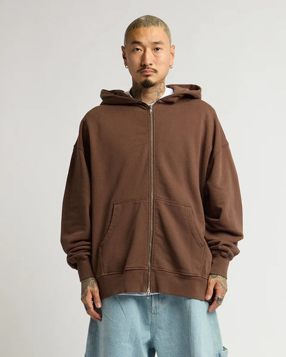 12.0oz Max Heavy Fleece Garment Dye Double Zip Hoodie