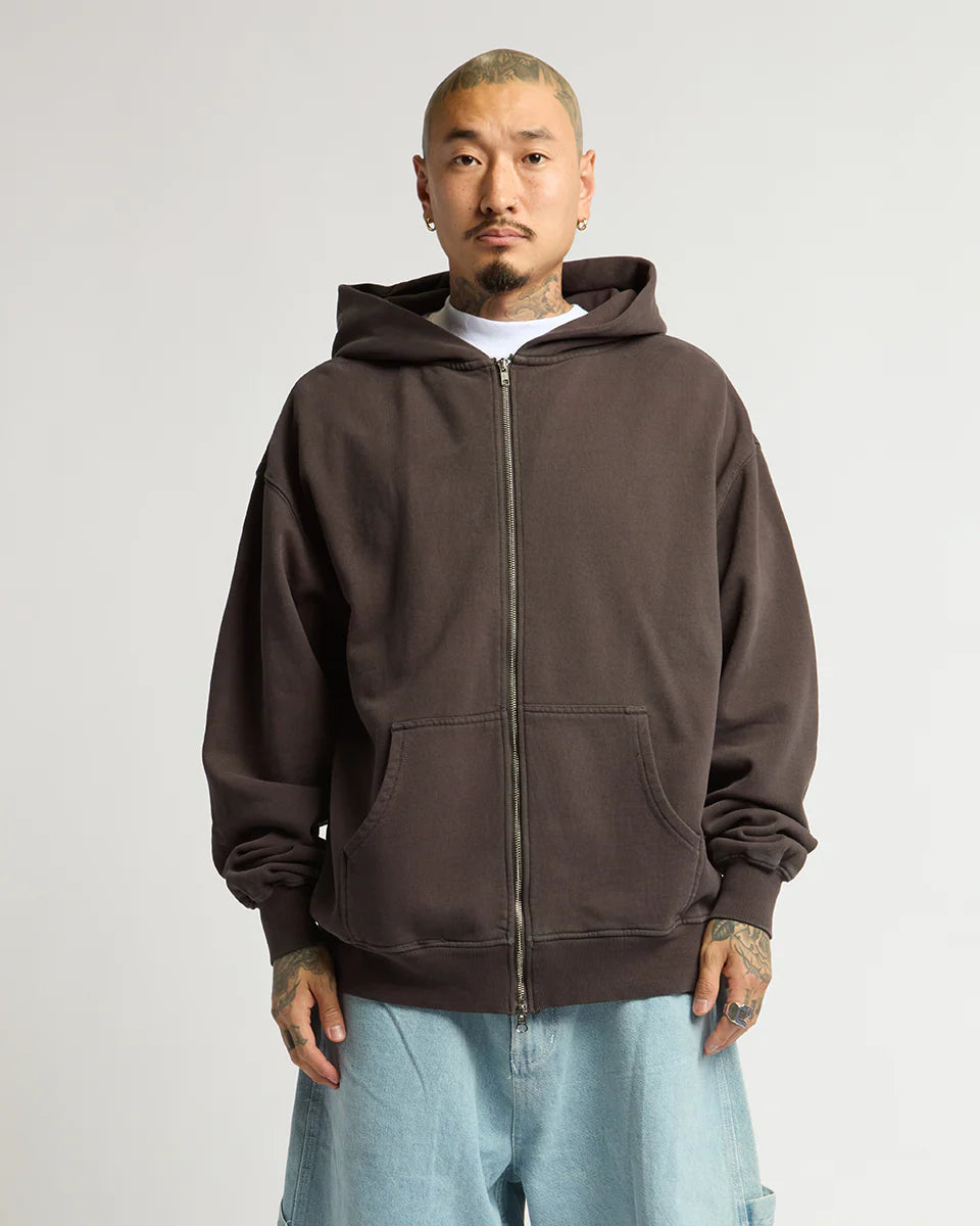 12.0oz Max Heavy Fleece Garment Dye Double Zip Hoodie